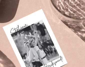 modern Bridesmaid Photo Proposal Card Template, Will You Be My Matron of Honor Maid of Honor, Editable Maid of Honor Proposal Print Box Gift