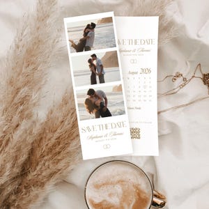 Polaroid Photo Strip Save the Date Polaroid Photo Wedding Invitation Template save the date intivation polaroid Invitation wedding Polaroid