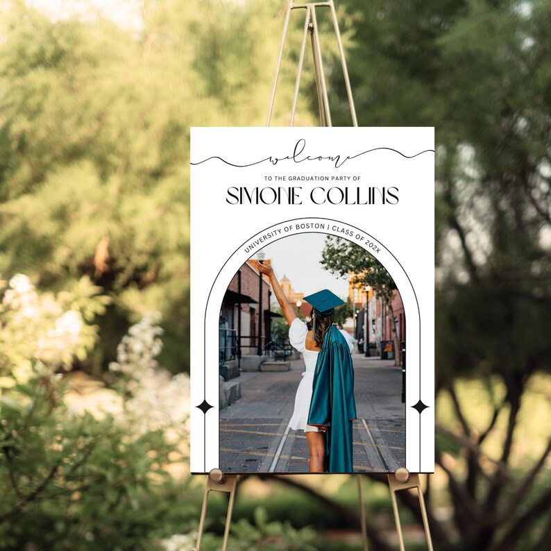 Graduation Yard Sign Grad Welcome Sign, Grad Party Decor Graduation ...