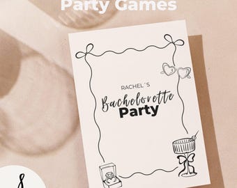 Bachelorette Games Party Bundle Shoe Game Bridal Shower coquette Games Fun Interactive Party Where they were Game Collection Hen