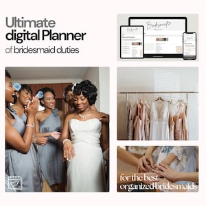 Bridesmaid Essentials: Stay Organized with Our Shareable Notion Template | Perfect Guide for Maid of Honor Duties! Digital Planner