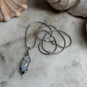 Sterling Silver Moonstone Necklace