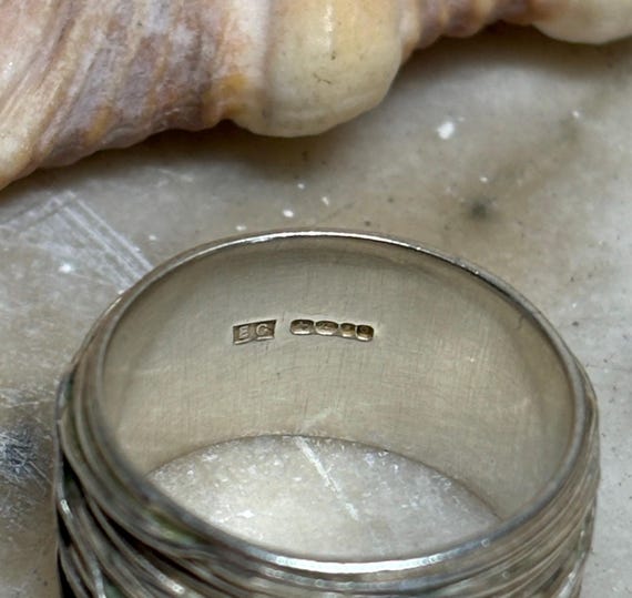 Solid Silver Chunky Band Ring - image 3