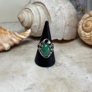 Sterling Silver Jade Ring