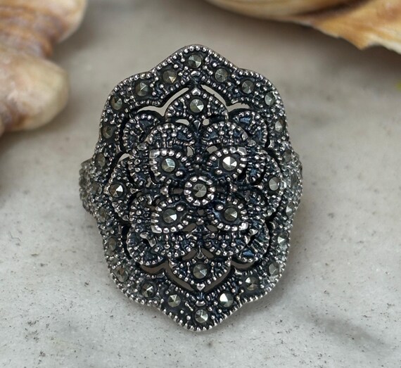 Sterling Silver Marcasite Ring