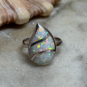 Sterling Silver Opal Ring