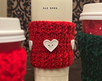 Valentine's Day Heart Cozy for Travel Mug or Starbucks Cup