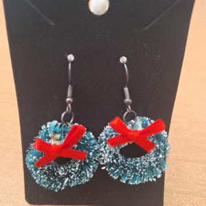 Christmas Wreath Earrings