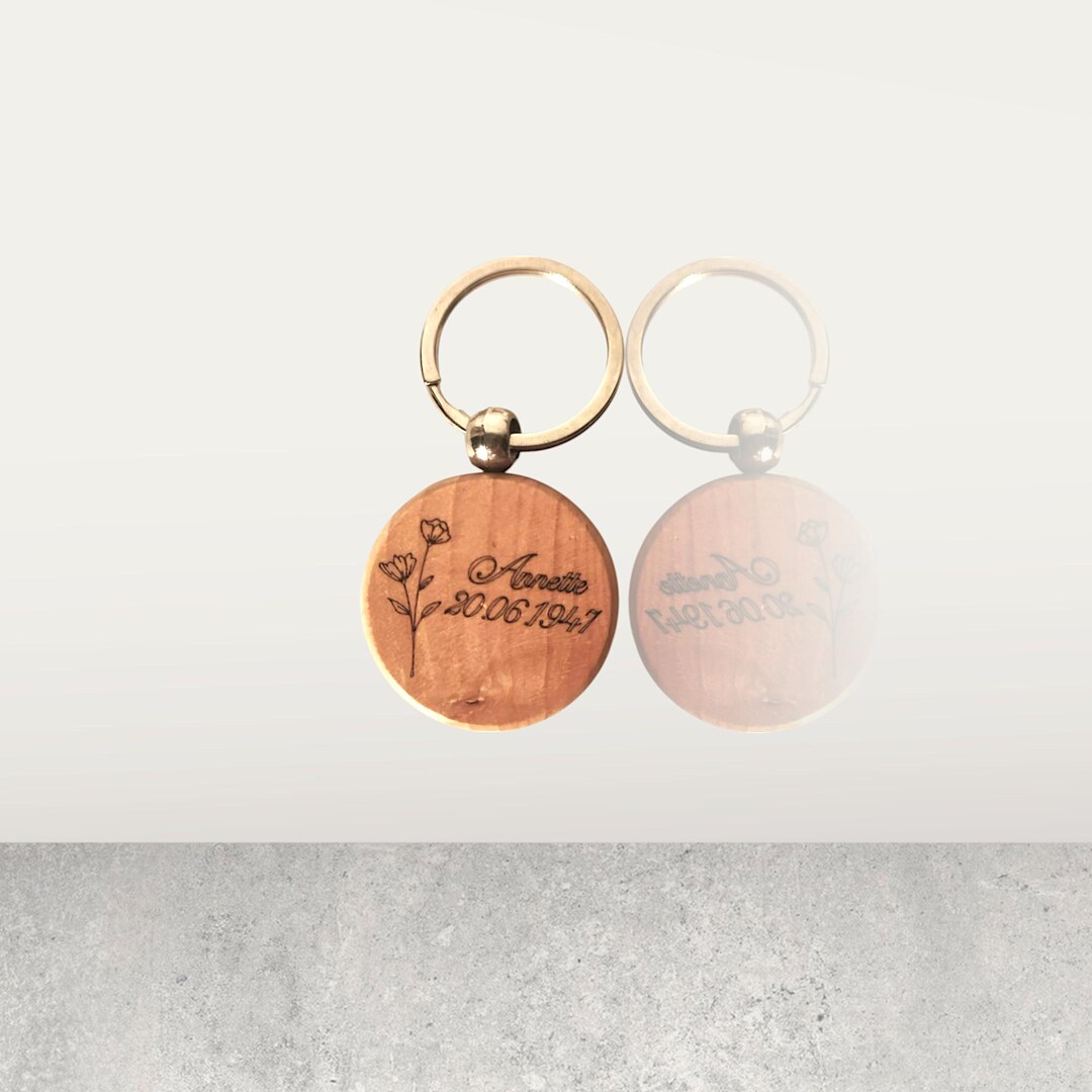 Mit Keychain Keychain Personalized With Name and Date - Etsy