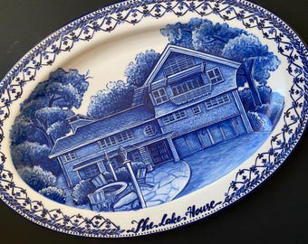 Realtor Closing Gift House Portrait, Custom Home Painting from Photo, Hand Painted Plate, Personalized New Home Gift