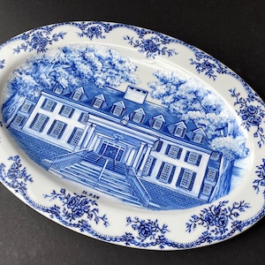 Custom Hand-Painted Porcelain Wedding Venue Decorative Platter - Personalized Keepsake Gift