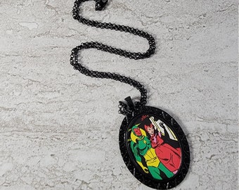 natural stone watermelon watermelon pagan gift pendant necklace plastron goddess wicca fertility pagan star charm
