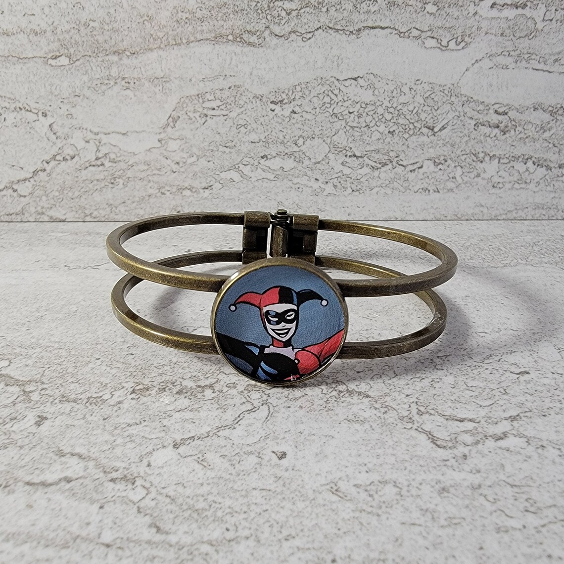 Harley Quinn Cuff Bracelet Etsy