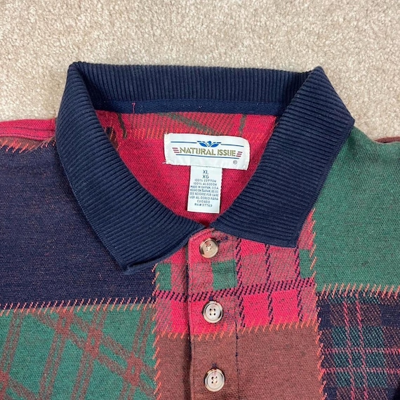 90s Natural Issue Patchwork Polo - image 3
