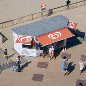Photography print - Ice Cream Cart on the Beach
