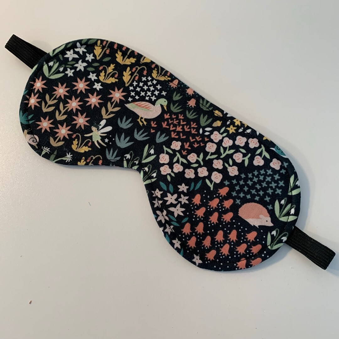 Soft Cotton Sleep Mask Holiday Gift Adjustable Strap Eye Mask Sleeping Mask Critters and Fairies