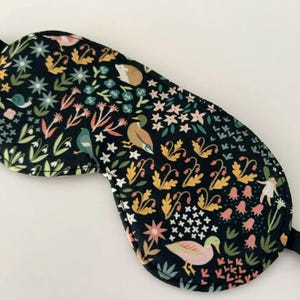 Critters & Fairies Sleep Mask, Soft Cotton Eye Cover, Blackout Travel Aid, Relaxation Nap Mask, Hand Washable Comfort