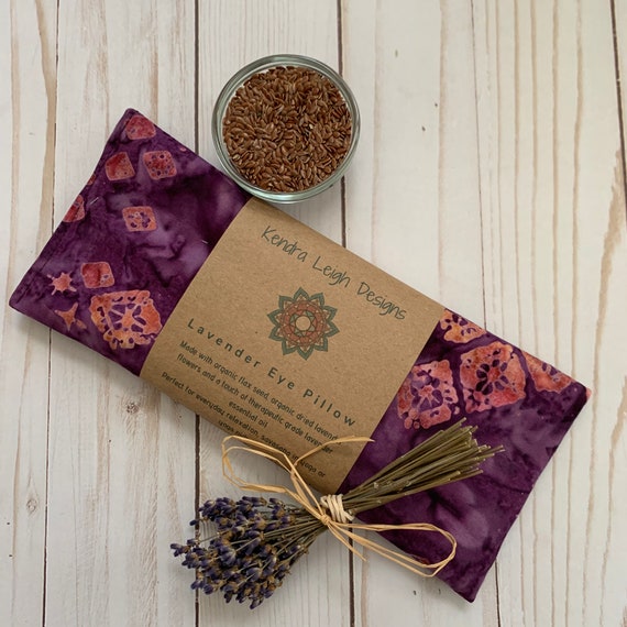 Lavender Eye Pillow Aromatherapy and Eye Pillow | Lavender & Flaxseed