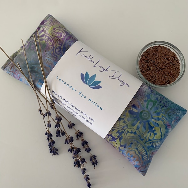 Mothers Day Gift - Lavender Eye Pillow - Stress Relief  - Weighted Aromatherapy Eye Mask - Meditation and Sleep Aid