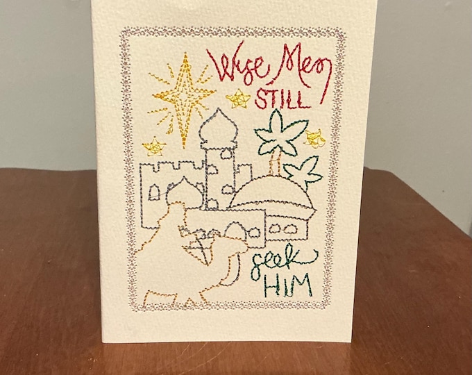 Featured listing image: Baby Jesus Christmas Card | Handmade / Holiday Keepsake for Him , Her , Family , Friends