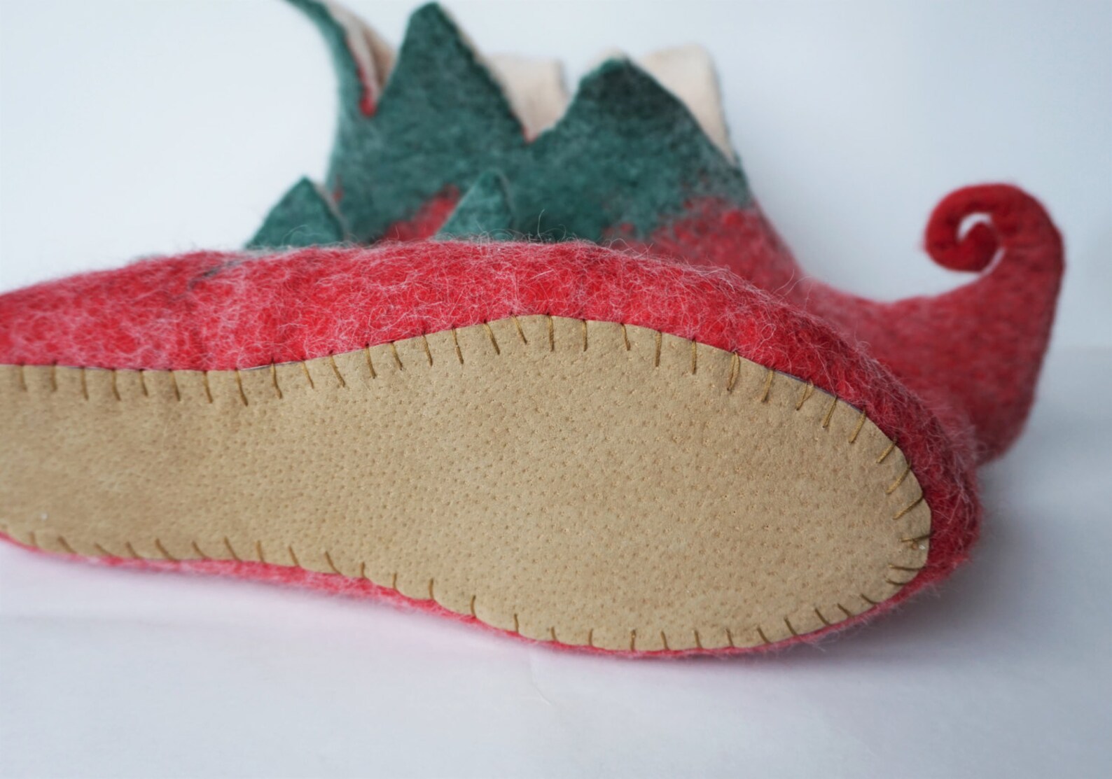 Elf slippers family set women men Elf slippers felted wool Etsy