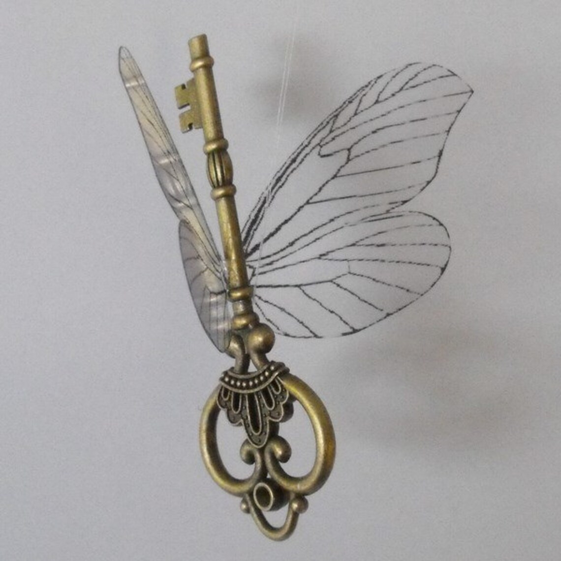 Magical 'flying' Key With Large Butterfly Wings in - Etsy