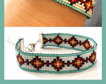 Black Diamonds Loom Bracelet PDF INSTANT DOWNLOAD Pattern