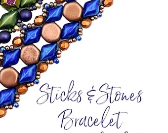 Sticks and Stones Bracelet Instant Download Pattern