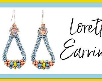 Loretta Earrings PDF Jewelry Making Tutorial (INSTANT DOWNLOAD)