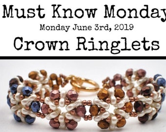 Krone Ringlets INSTANT DOWNLOAD Muster