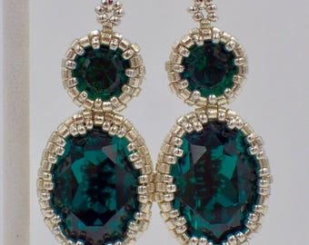 Emerald City Earrings PDF Pattern Instant Download