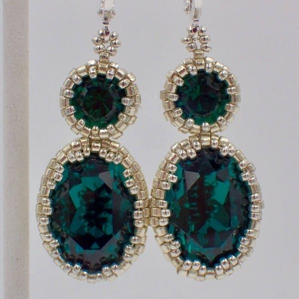 Emerald City Earrings PDF Pattern Instant Download