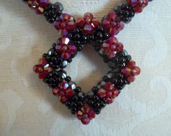 PDF Diamond in the Rough Necklace Bead Weaving Tutorial (INSTANT DOWNLOAD)