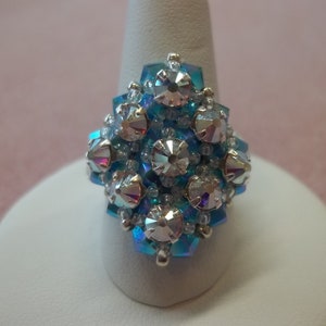 Retro Glam Ring PDF Beading Pattern (INSTANT DOWNLOAD)