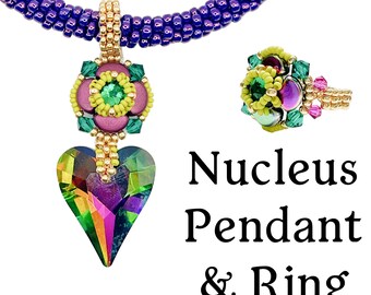 Nucleus Pendant and Ring INSTANT DOWNLOAD Pattern