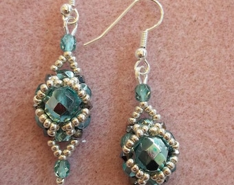 Halo Earring Tutorial PDF Pattern (INSTANT DOWNLOAD)