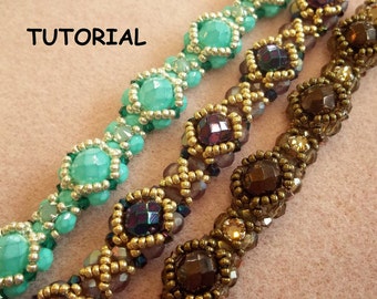 Halo Bracelet PDF Beading Tutorial Pattern (INSTANT DOWNLOAD)