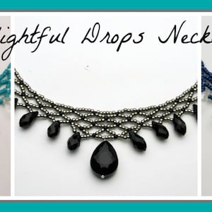 Delightful Drops Necklace PDF Pattern Tutorial INSTANT DOWNLOAD image 1