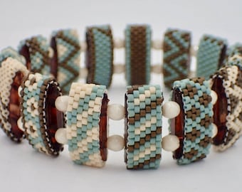 Even Count Peyote Carrier Bead PDF Pattern (INSTANT DOWNLOAD)