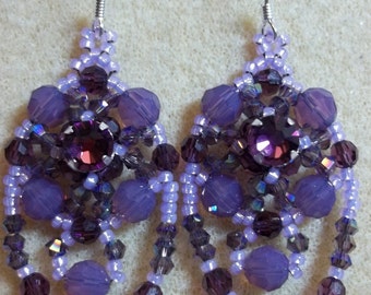 Dramatically Draped Earrings PDF Pattern Tutorial (INSTANT DOWNLOAD)
