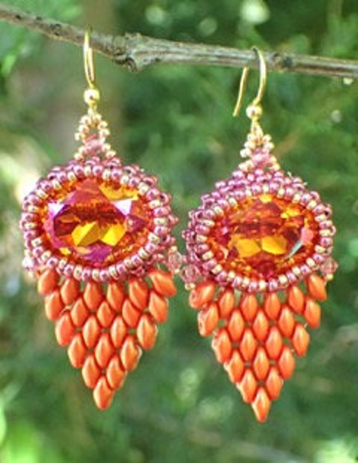 Faux Feather Earrings PDF Jewelry Making Tutorial Pattern Etsy