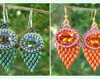Faux Feder Ohrringe PDF Schmuck Anleitung Muster (INSTANT DOWNLOAD)