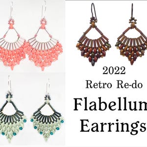 Flabellum Earrings PDF Pattern Instant Download