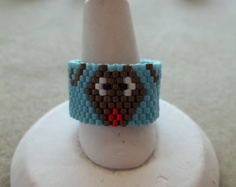 PDF Reindeer Ring Peyote Stitch Bead Weaving Tutorial (INSTANT DOWNLOAD)