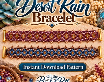 Desert Rain Armband – PDF-Anleitung zum sofortigen Download