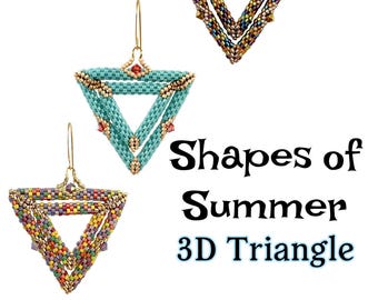 3D Dreieck Formen des Sommers Instant Download Muster