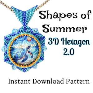 3D Hexagon 2.0 – Former av sommarpärlmönster (Direkt nedladdning)