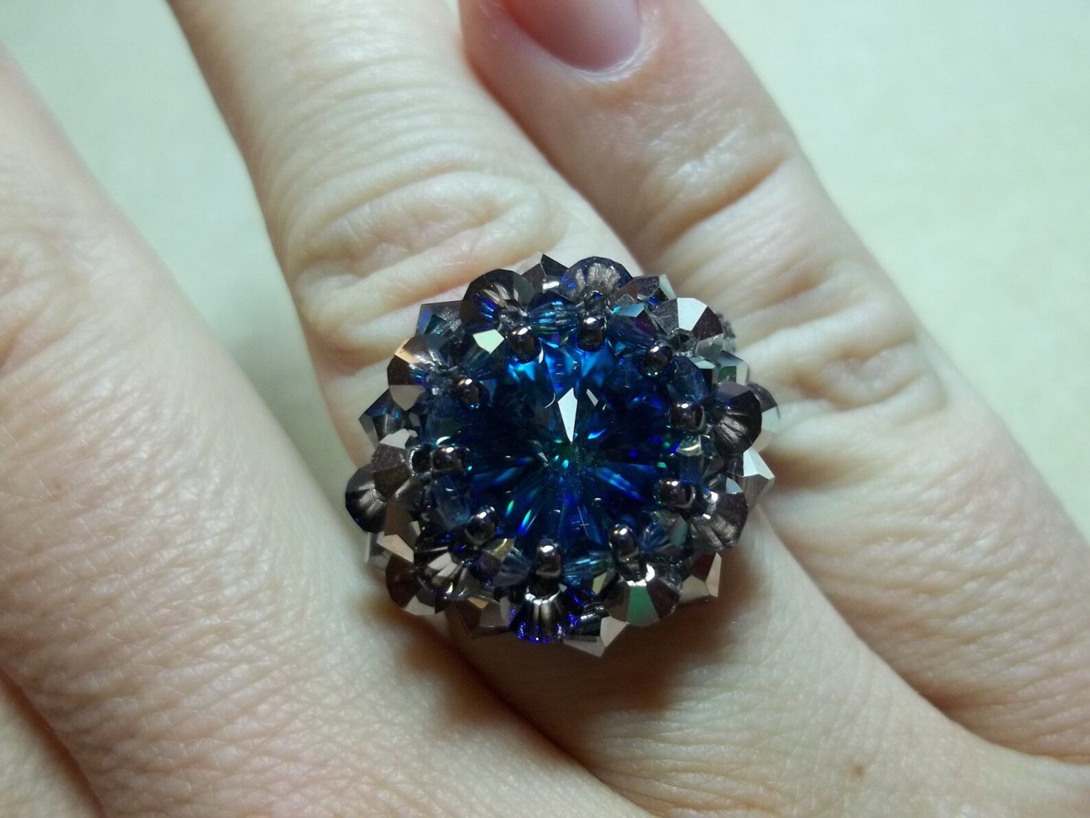Raging Rivoli Ring Tutorial PDF Pattern (INSTANT DOWNLOAD) - Etsy