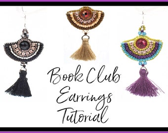 Book Club Earrings Instant Download Pattern