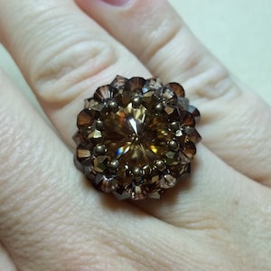Raging Rivoli Ring Tutorial PDF Pattern (INSTANT DOWNLOAD)